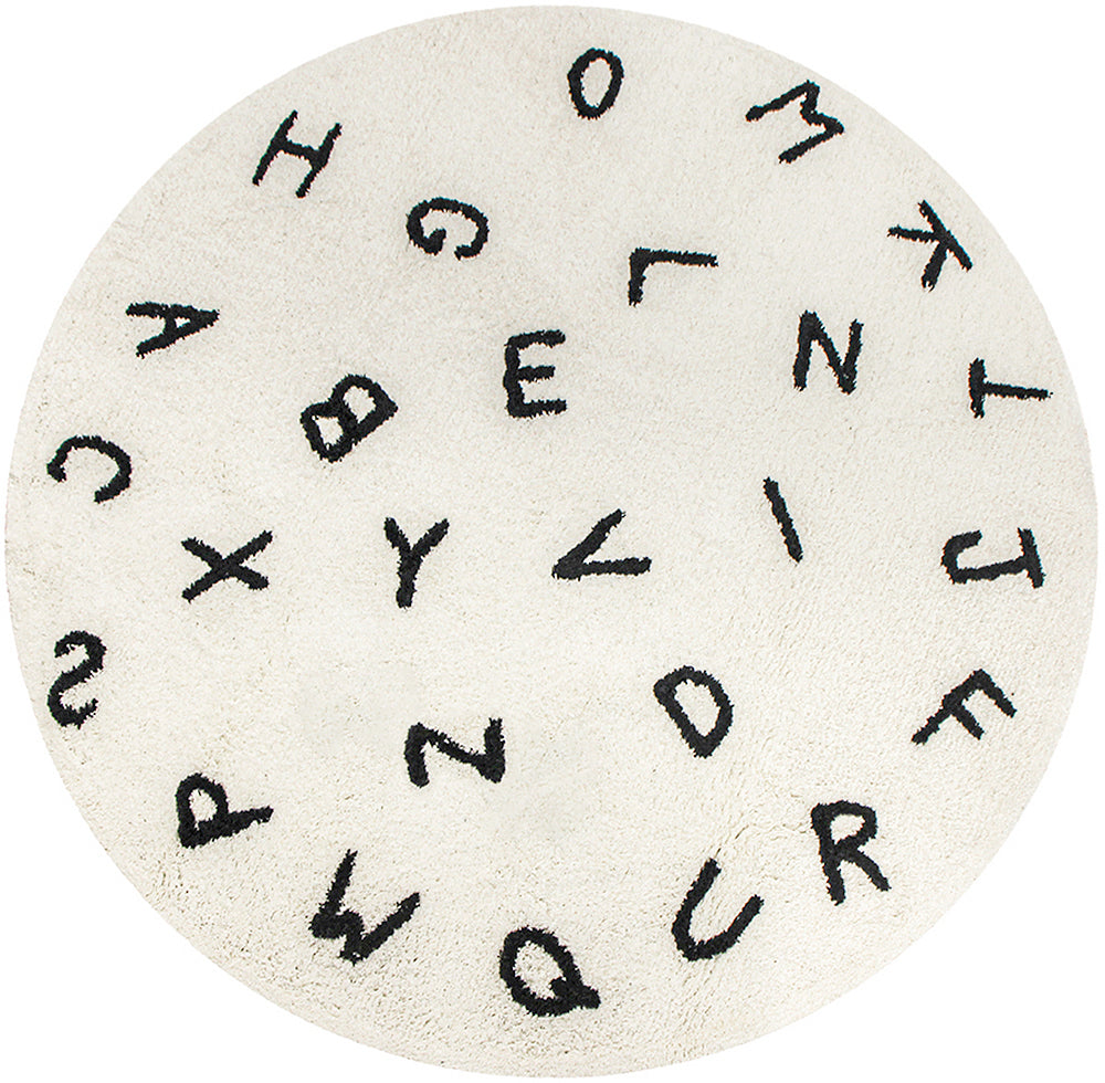 Tapete de Algodão Letras