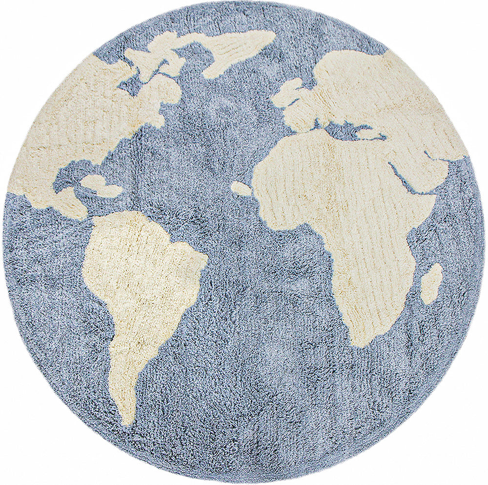 Tapete de Algodão Mapa Mundi