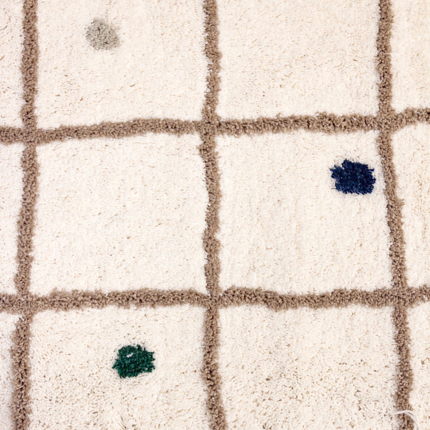 Tapete de Algodão Grid Dots