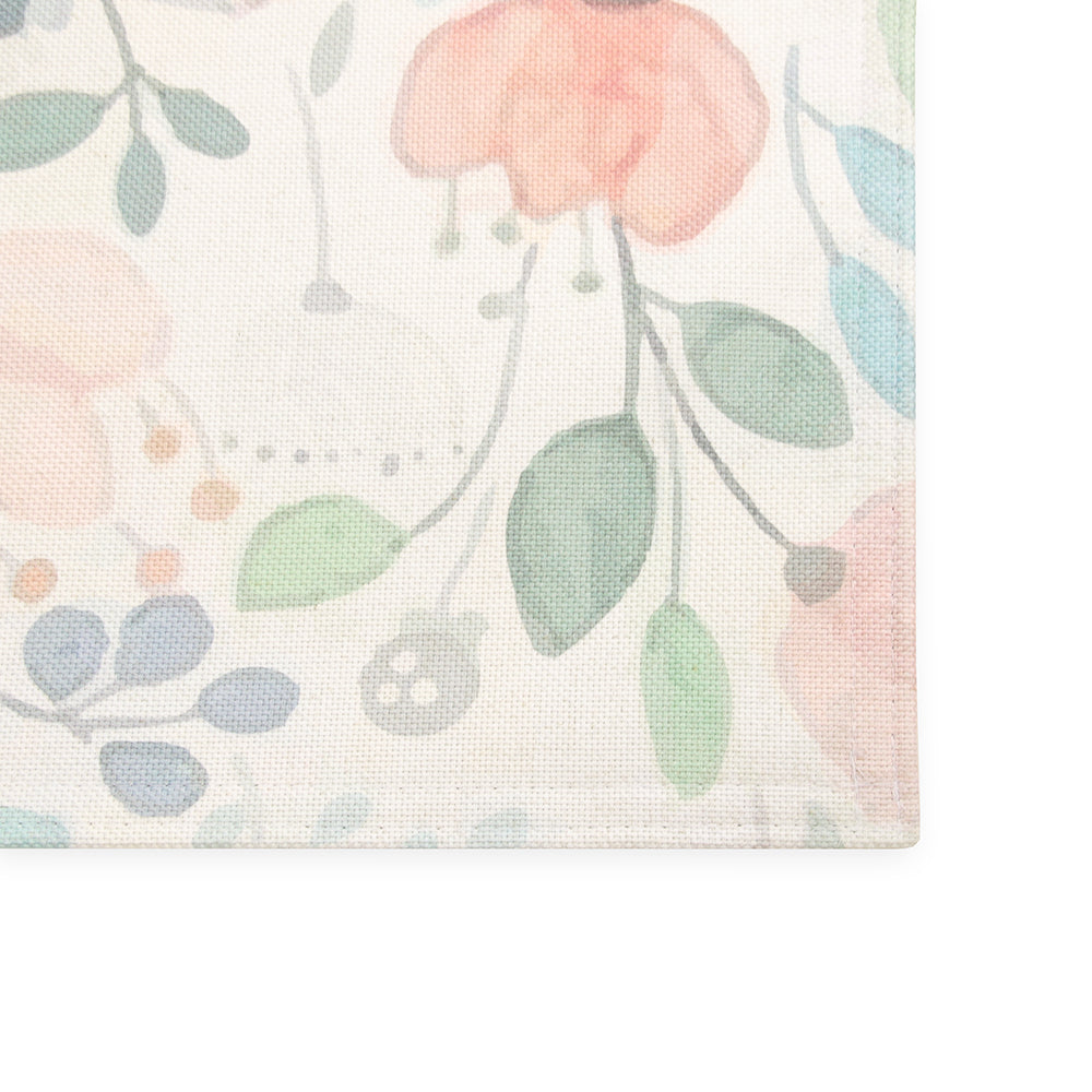 Tapete de Poliéster Sublimado Flores Aquarela