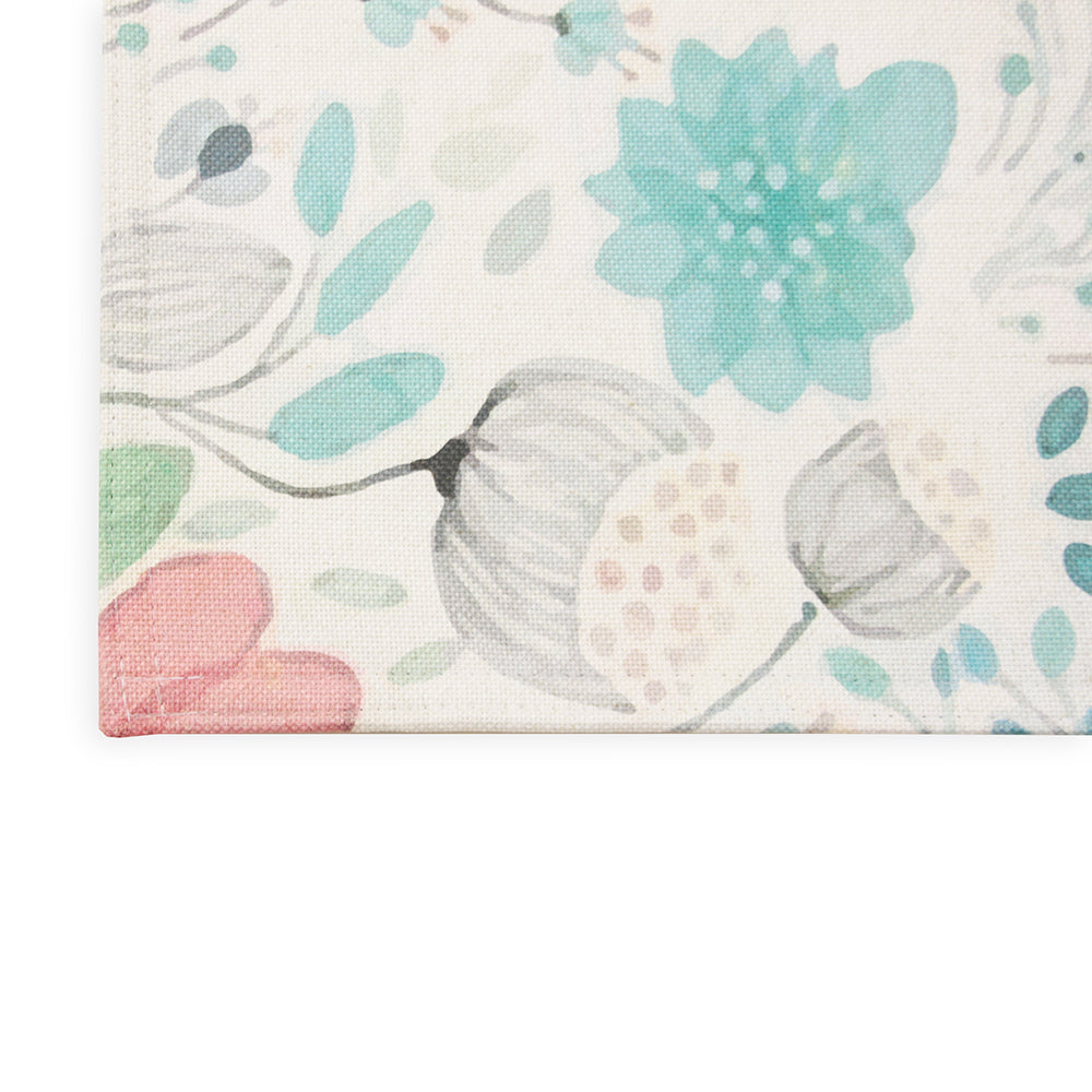 Tapete de Poliéster Sublimado Flores Aquarela