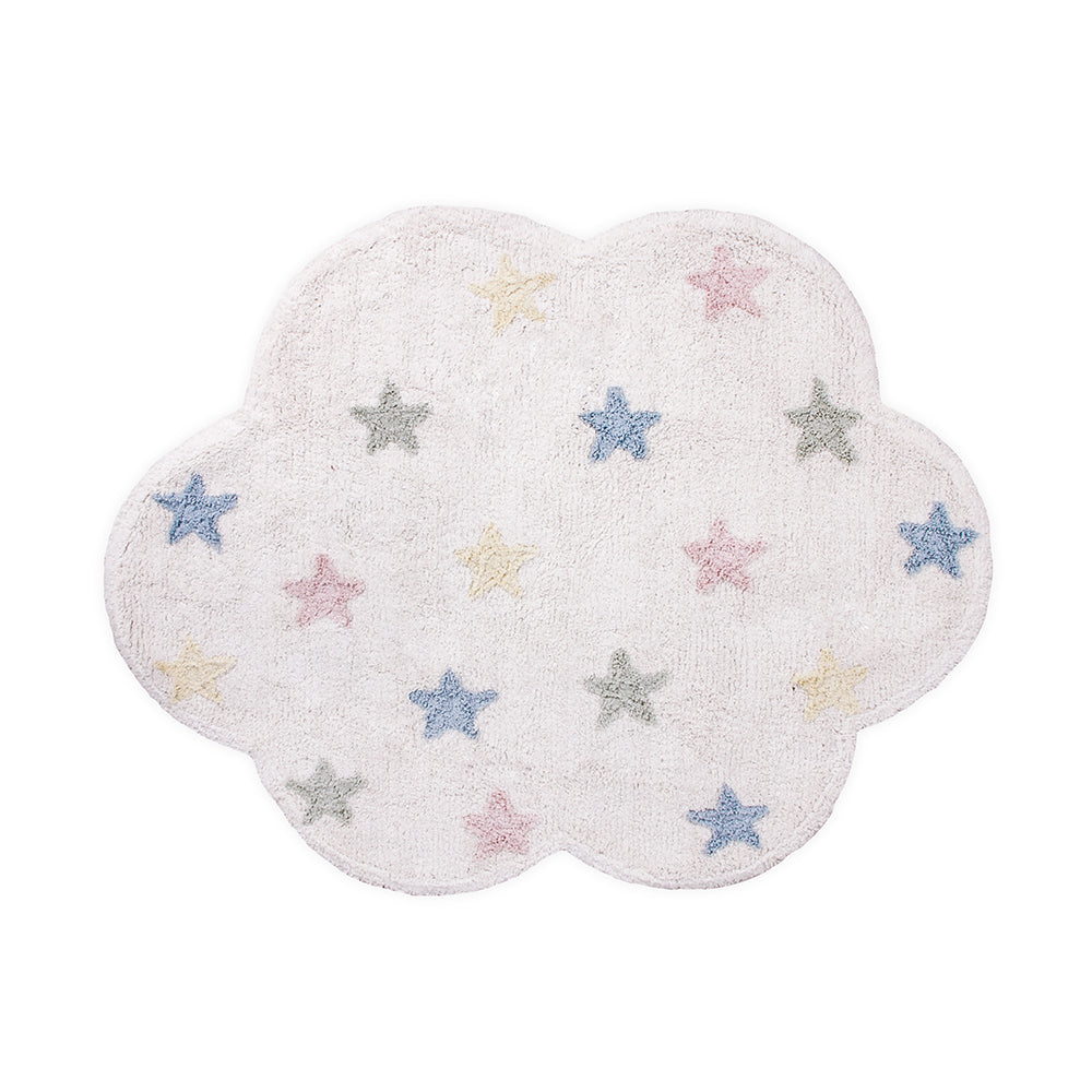 Tapete de Algodão Nuvem com Estrelas